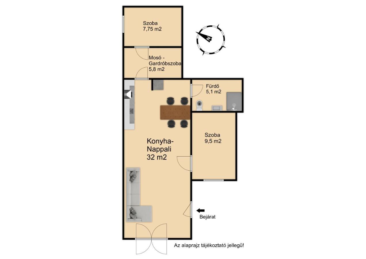 Deli Terasz A Apartman Free Parking, Self-Check-In Anytime Gyor Exterior photo